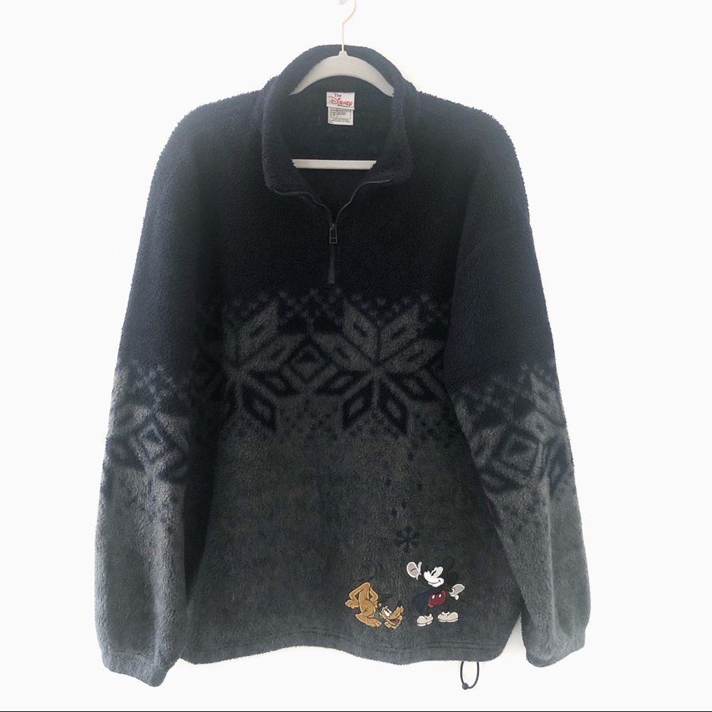 Vintage Disney fleece Mickey and Pluto Medium